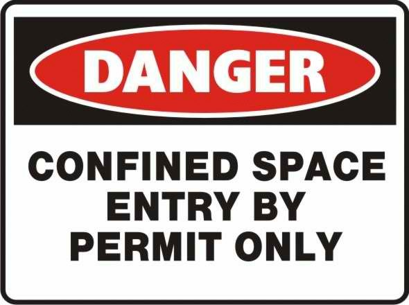 Danger Confined Space Sign